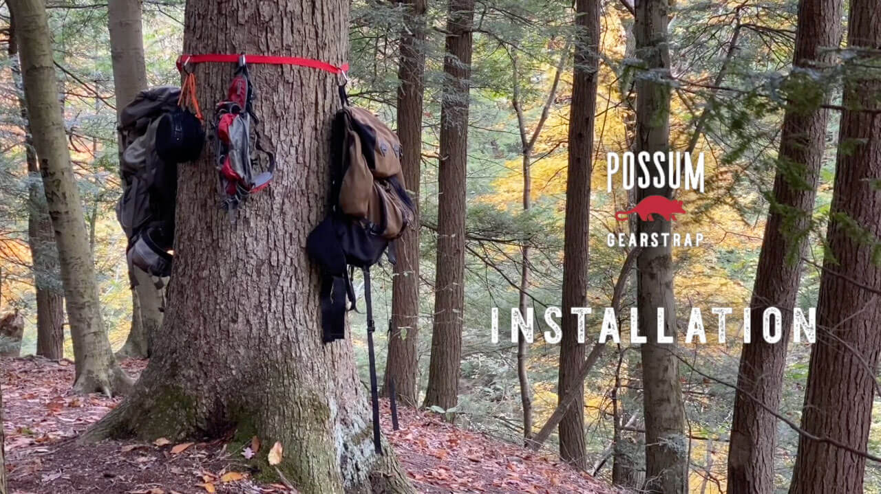 Possum Gearstrap must-have camping gear hanger installation video